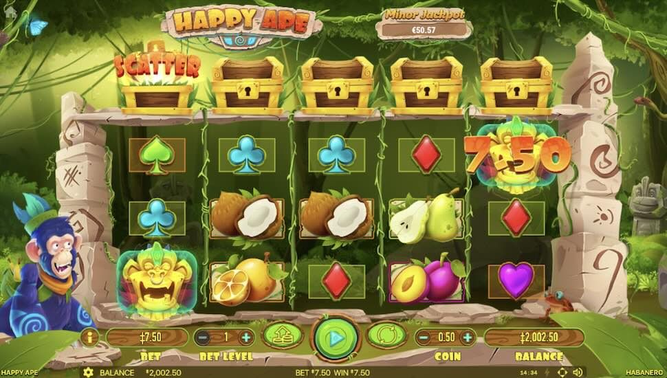 Happy Ape slot Bonusowe