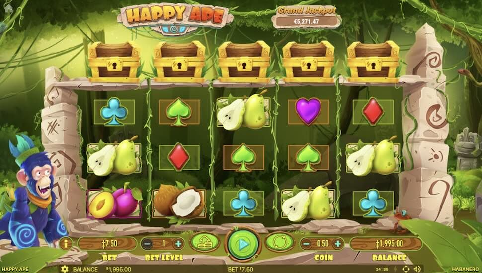 Heppy Ape slot Rozgrywka