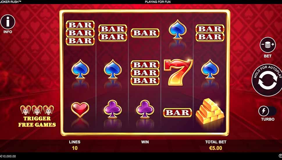 Joker Rush slot Rozgrywka