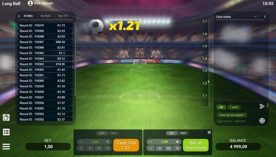 Long Ball crash slot Rozgrywka
