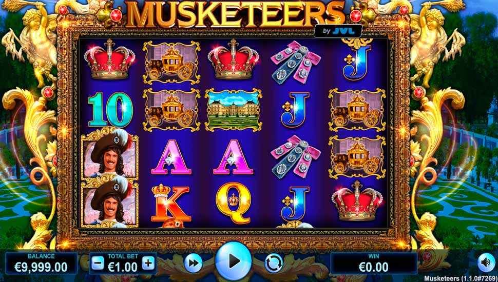 Musketeers slot gameplay