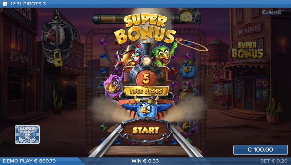 Pirots 3 slot Bonusowe