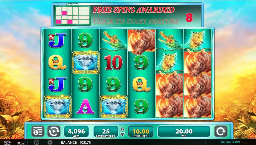 Raging Rhino darmowe spiny
