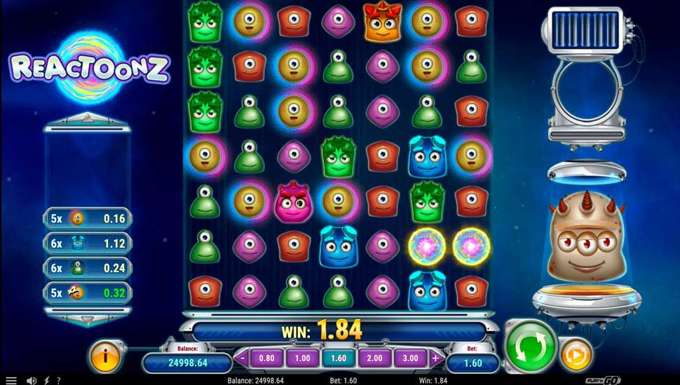 Reactoonz slot Rozgrywka