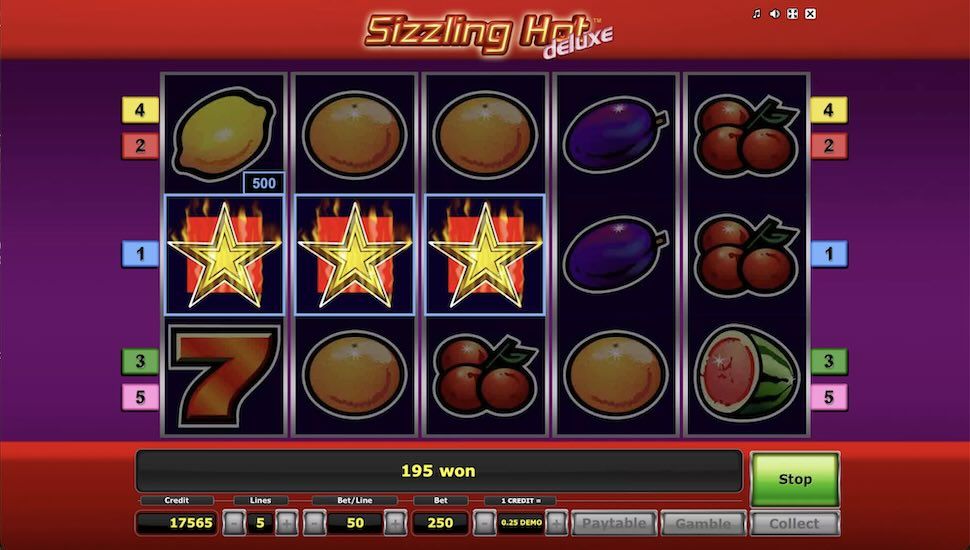 Sizzling Hot Deluxe slot Bonusowe