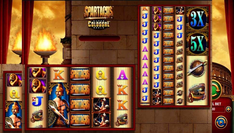Spartacus Super Colossal Reels Funkcje Bonusowe