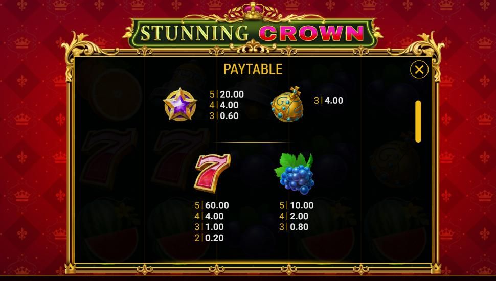 Stunning Crown slot Symboli