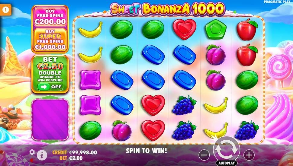 Sweet Bonanza 1000 slot Rozgryvka